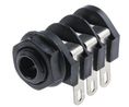 Złącze audio, Gniazdo, Stereo, Kąt prosty, 6.35 mm, Opakowanie 5 sztuk